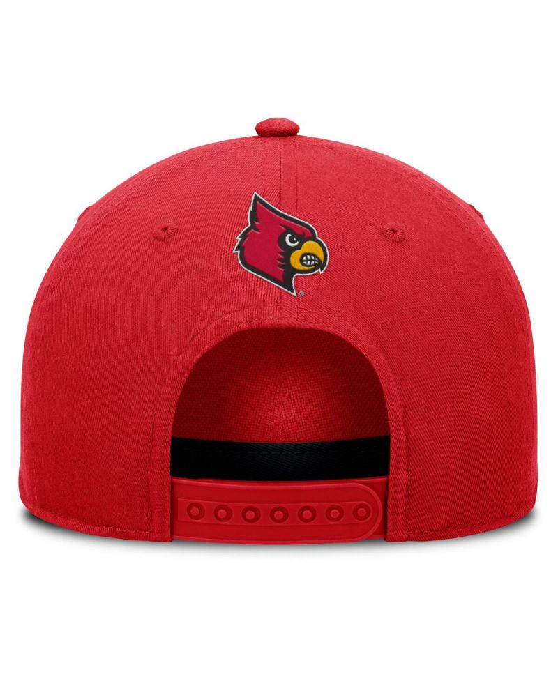 Men's Red Louisville Cardinals Foul Ball Rope Adjustable Hat