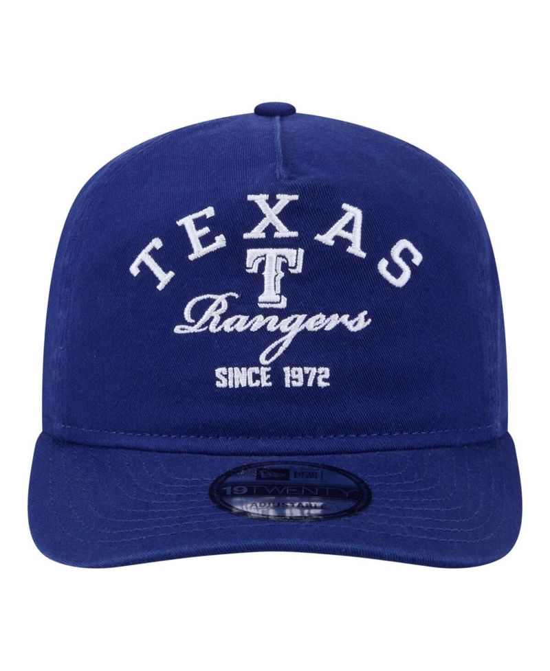 Men's Royal Texas Rangers Stacked 19TWENTY Adjustable Hat