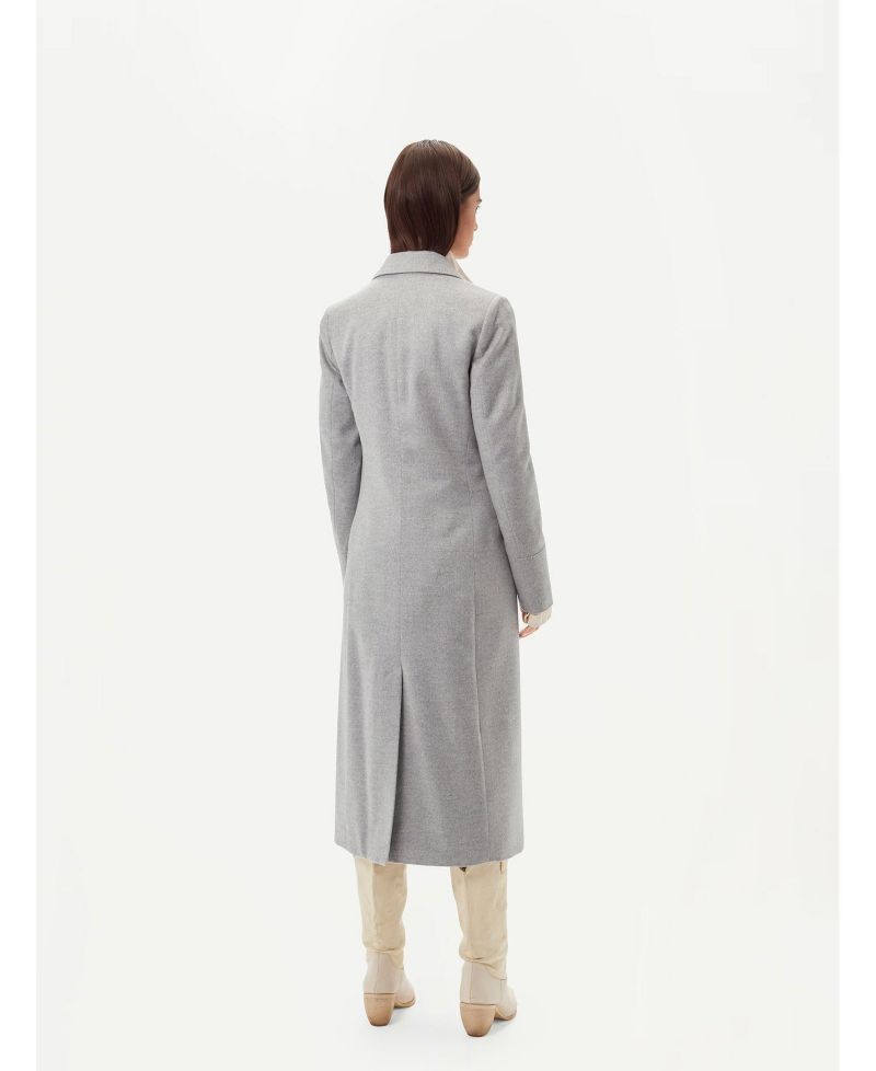Women's Cashmere Peak Lapel Long Coat