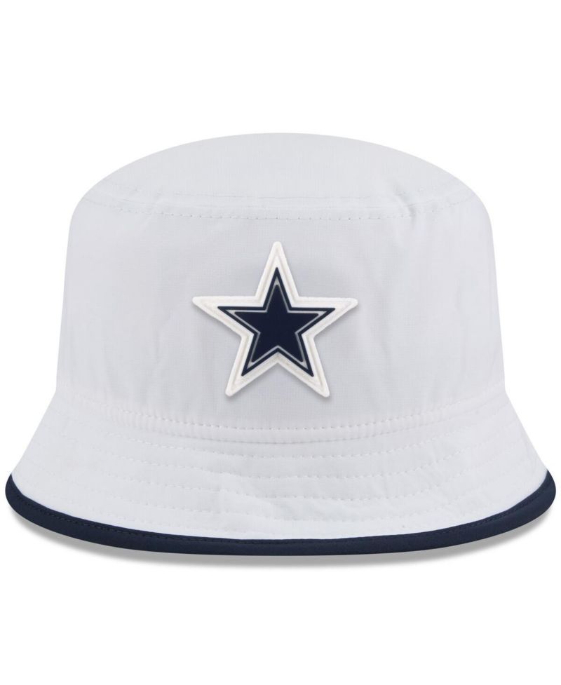 Men's White Dallas Cowboys 2025 NFL Training Camp Stretch Bucket Hat