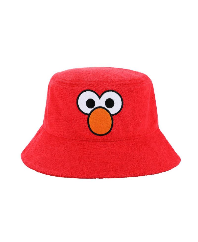 Men's Elmo Face Red Bucket Hat
