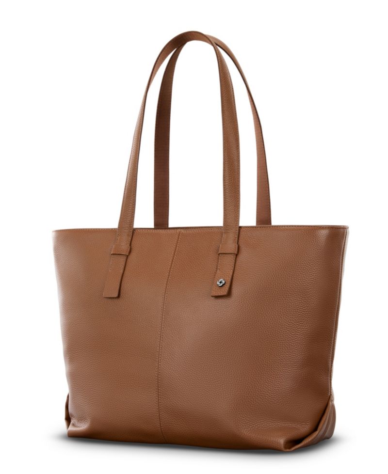 19" Mobile Solution 2 Leather Tote Bag