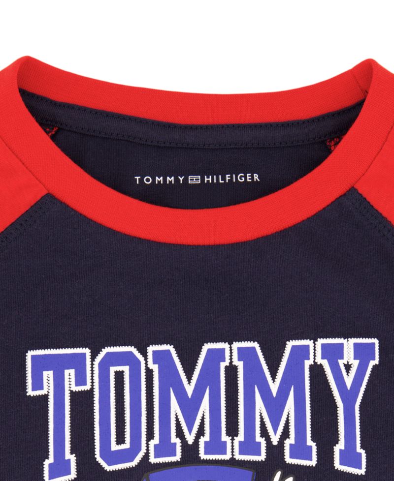 Boys' 2T-7 Mascot Raglan Graphic Long- Sleeve T-shirt.