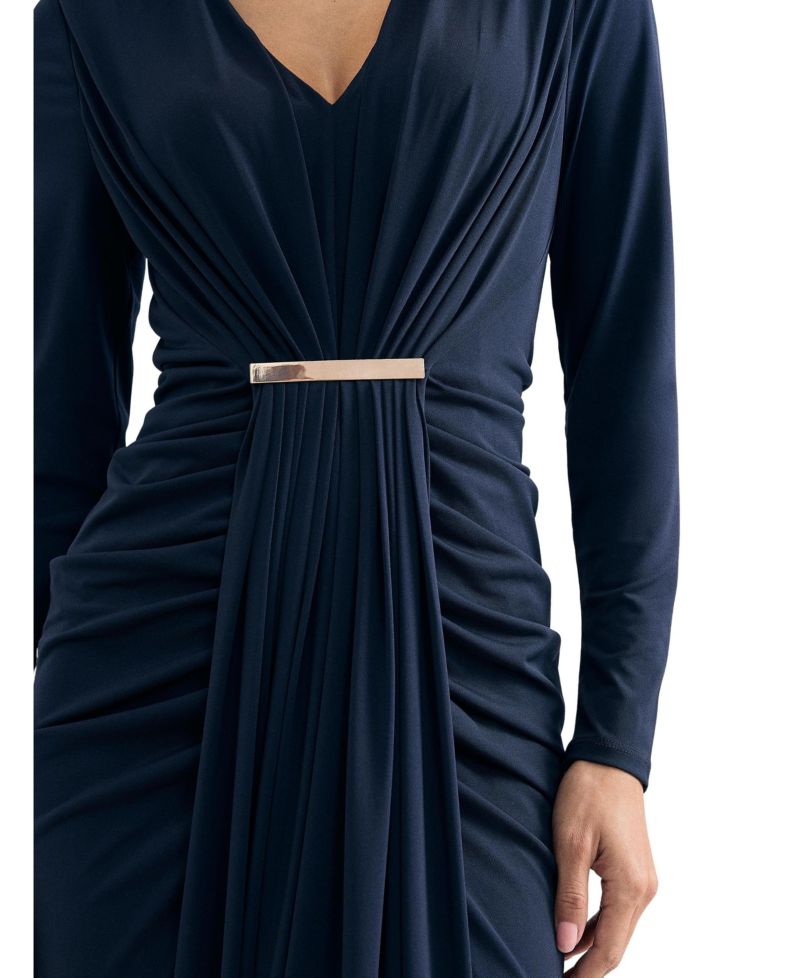 Women's Katharine V-Neck Long-Sleeve Maxi Dress