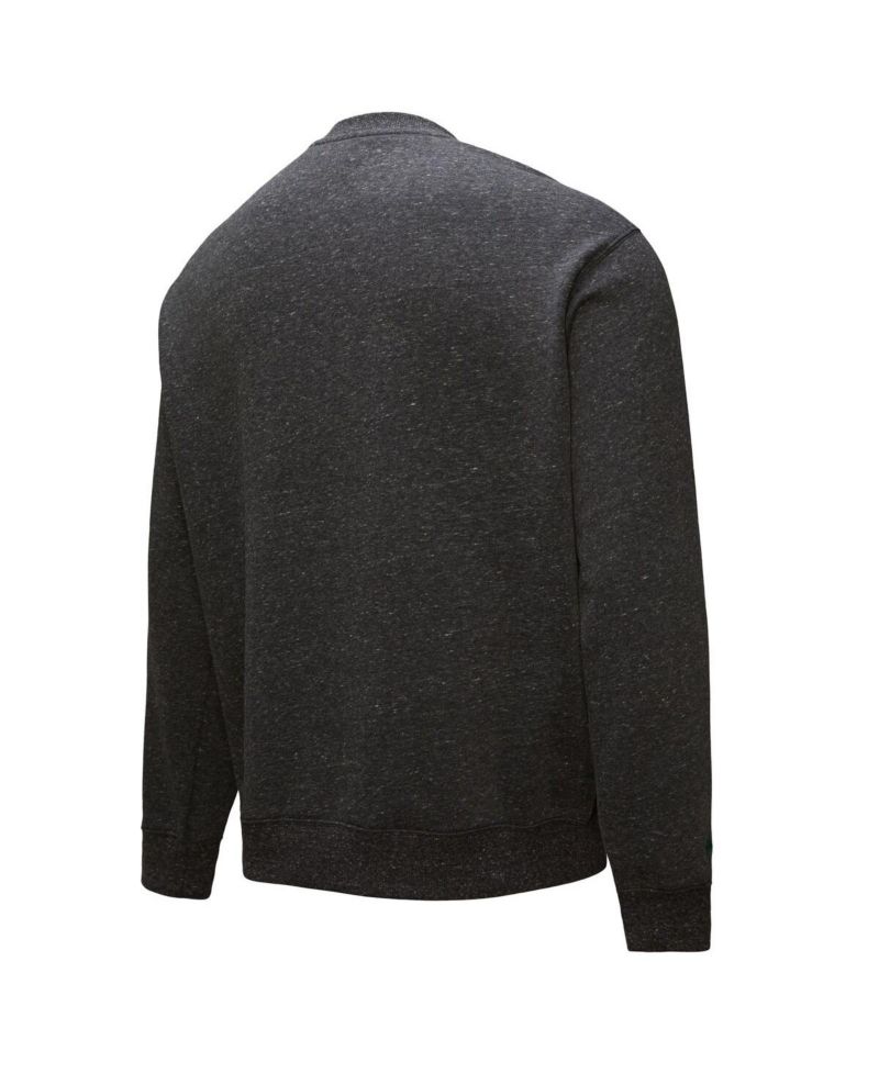 Men's Black Boston Celtics Hardwood Classics Blackout Collection Snow Washed Pullover Sweatshirt