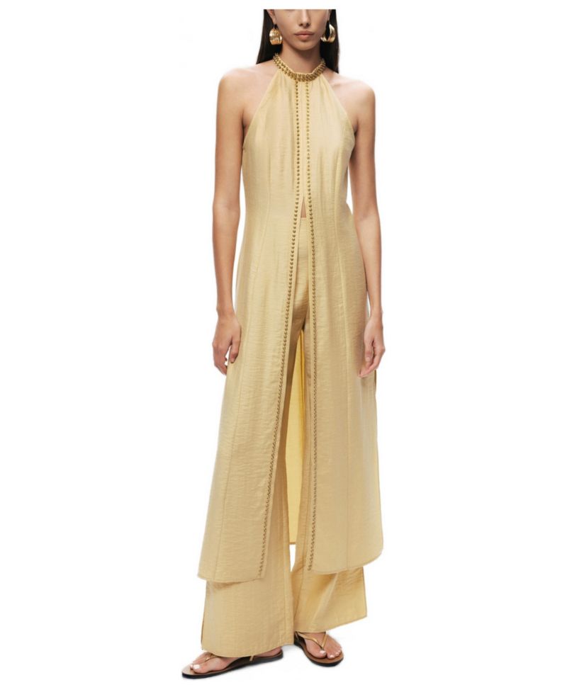 Women's Studded Halter Neck Tunic
