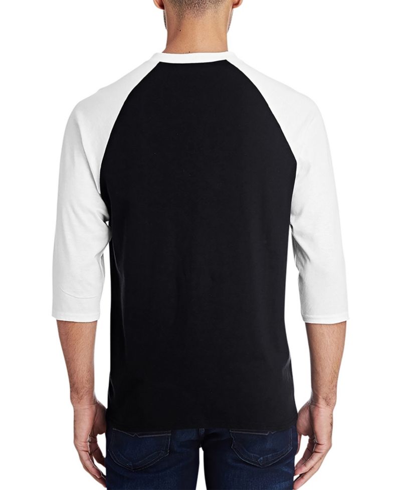 Men's Raglan Baseball Word Art Heart Notes T-Shirt