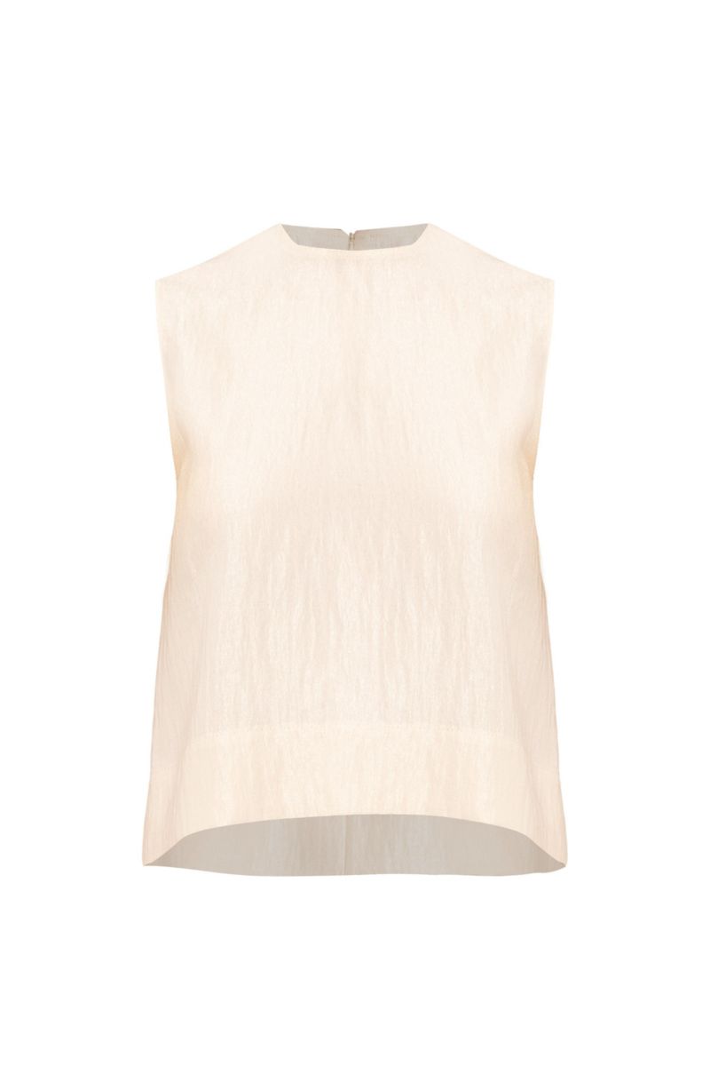 Women's Sleeveless Round Neck Top