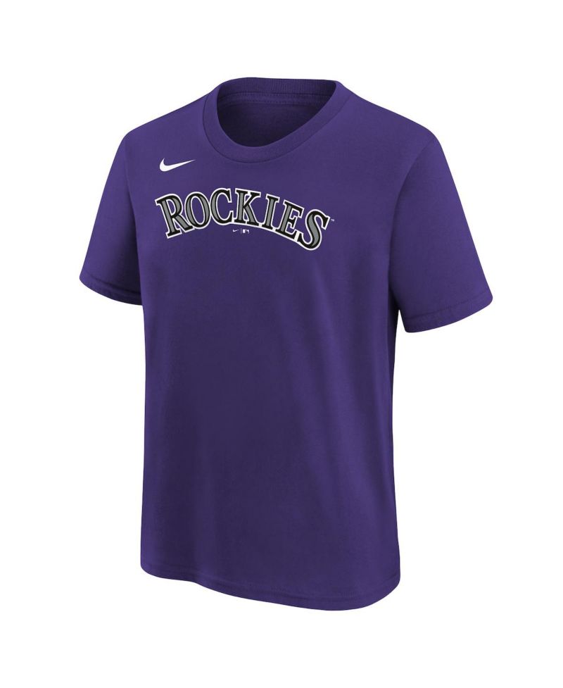 Big Boys and Girls Kris Bryant Purple Colorado Rockies Name & Number T-Shirt
