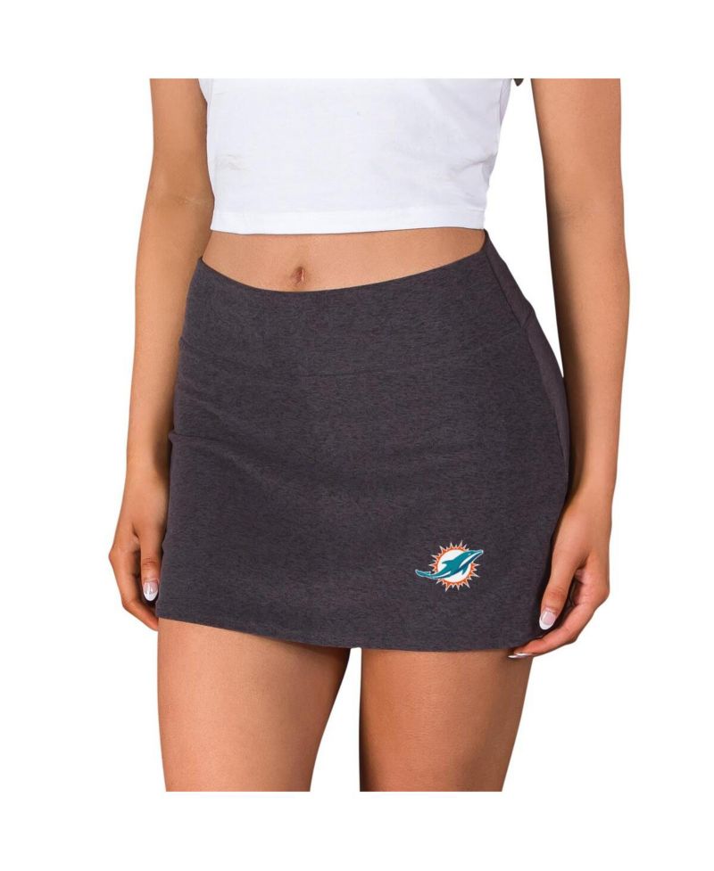 Women's Charcoal Miami Dolphins Centerline Knit Skort