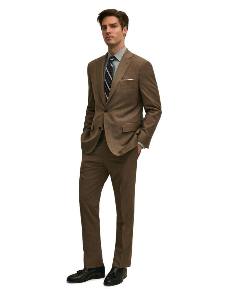 Men Classic-Fit Wool Blend Suit Separates