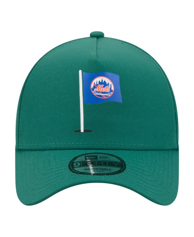 Men's Green New York Mets Pin Seeker 9FORTY A-Frame Adjustable Hat