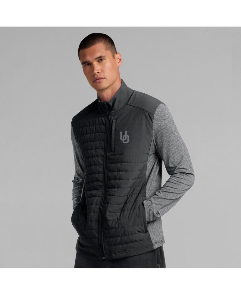 Men's Black Oregon Ducks Tonal Primary Logo Full-Zip Jacket