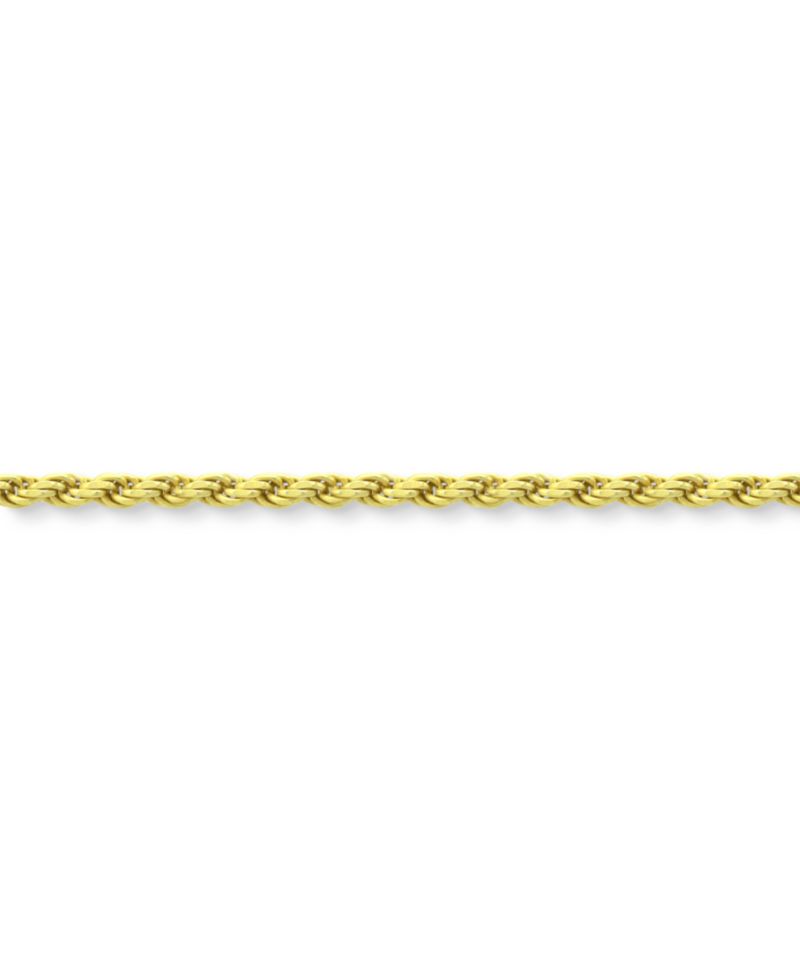 Twist Rope Ankle Bracelet in 18k Gold-Plated Sterling Silver, also available in Sterling Silver
