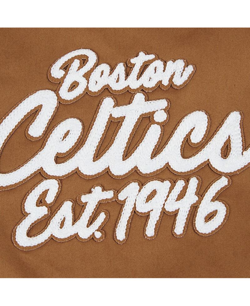 Men's Brown Boston Celtics Paint The City Full-Zip Jacket