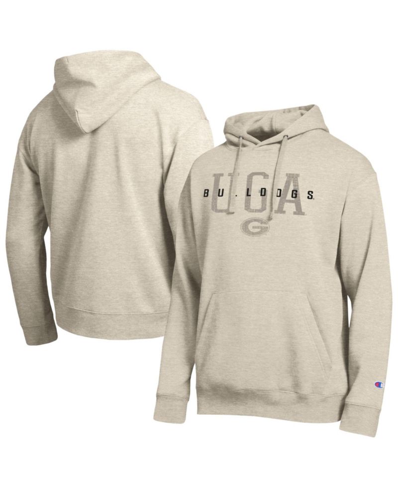 Men's Oatmeal Georgia Bulldogs All-Star Neutral Stack Hoodie