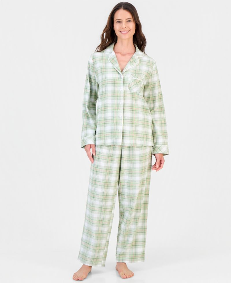 Women's 2-Piece Cotton Flannel Packaged Pajama set