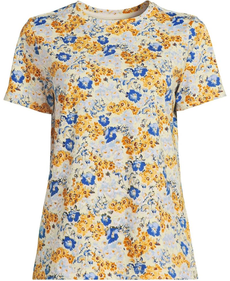 Мягкий Citrus/Синий Flower Patch