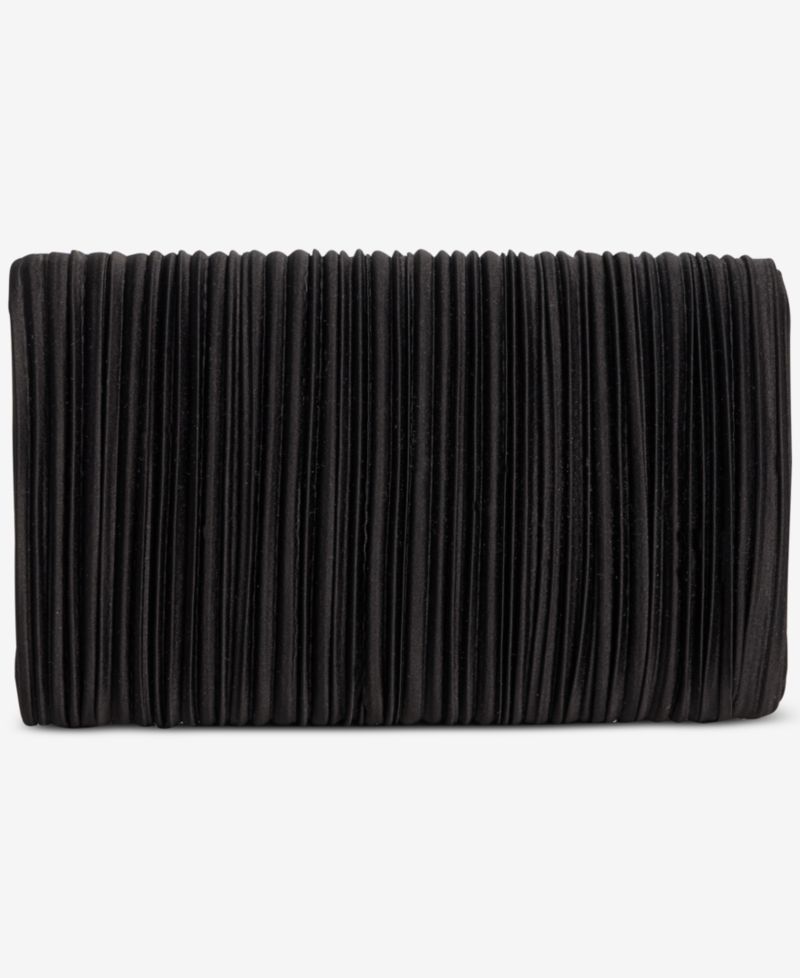 Caitlin Pleated Satin Clutch