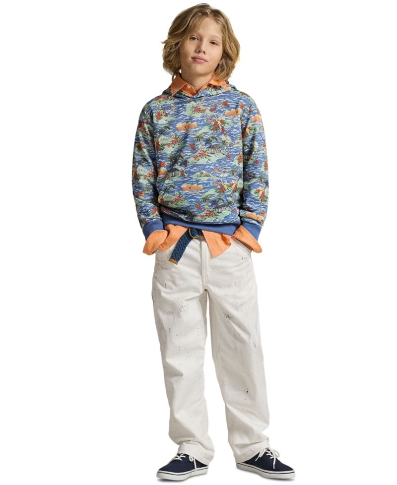 Boys' 8-20 Tropical-Print Hoodie