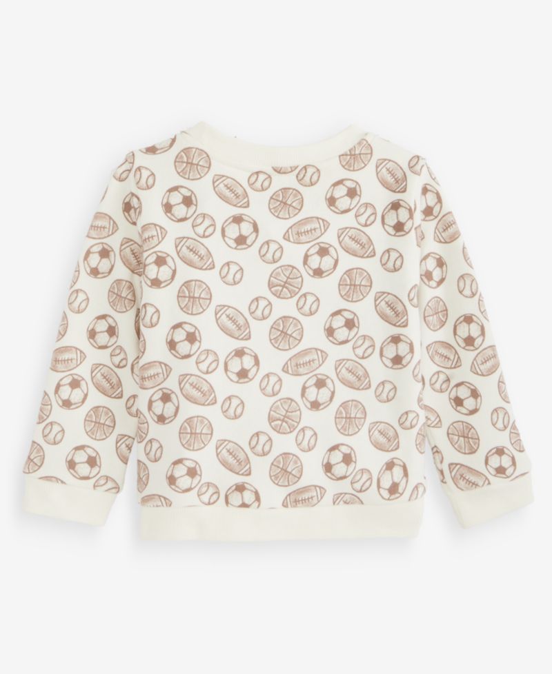 Baby Boys' 3M-24M Mix & Match Sports-Print Sweatshirt
