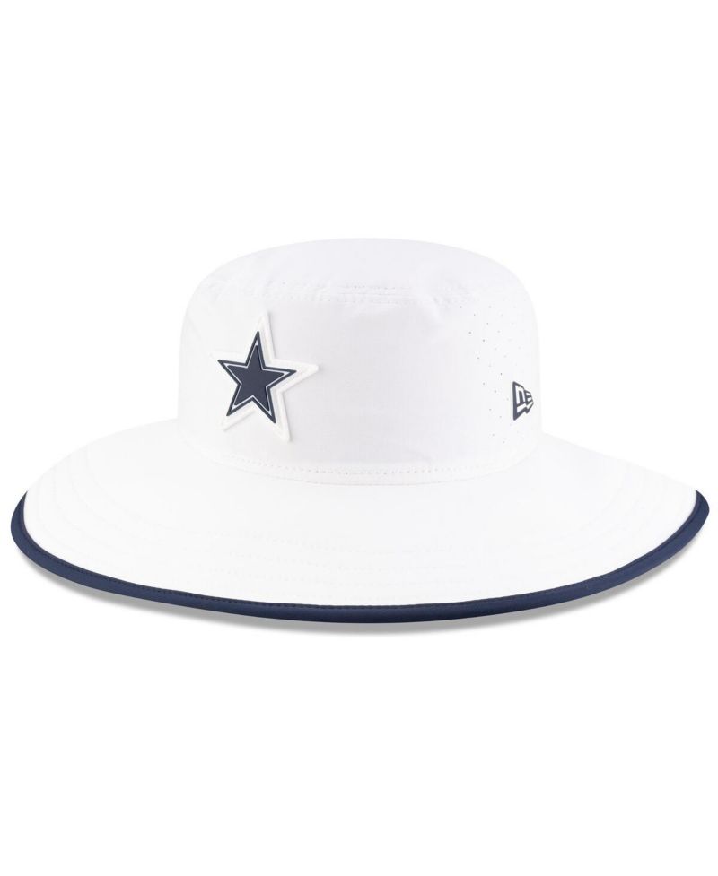 Men's White Dallas Cowboys 2025 NFL Training Camp Panama Bucket Hat