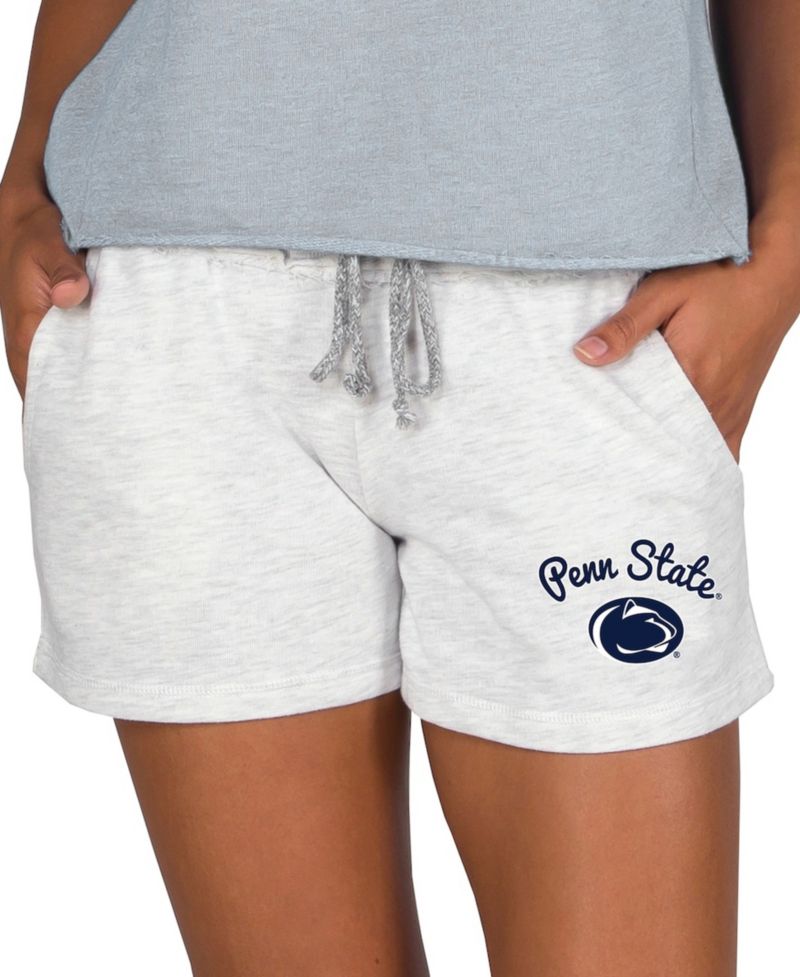 Women's Ash Penn State Nittany Lions Mainstream French Terry Tri-Blend Shorts