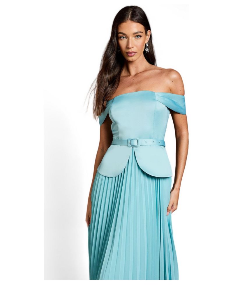 Women's Bardot Fit and Flare Midi Dress