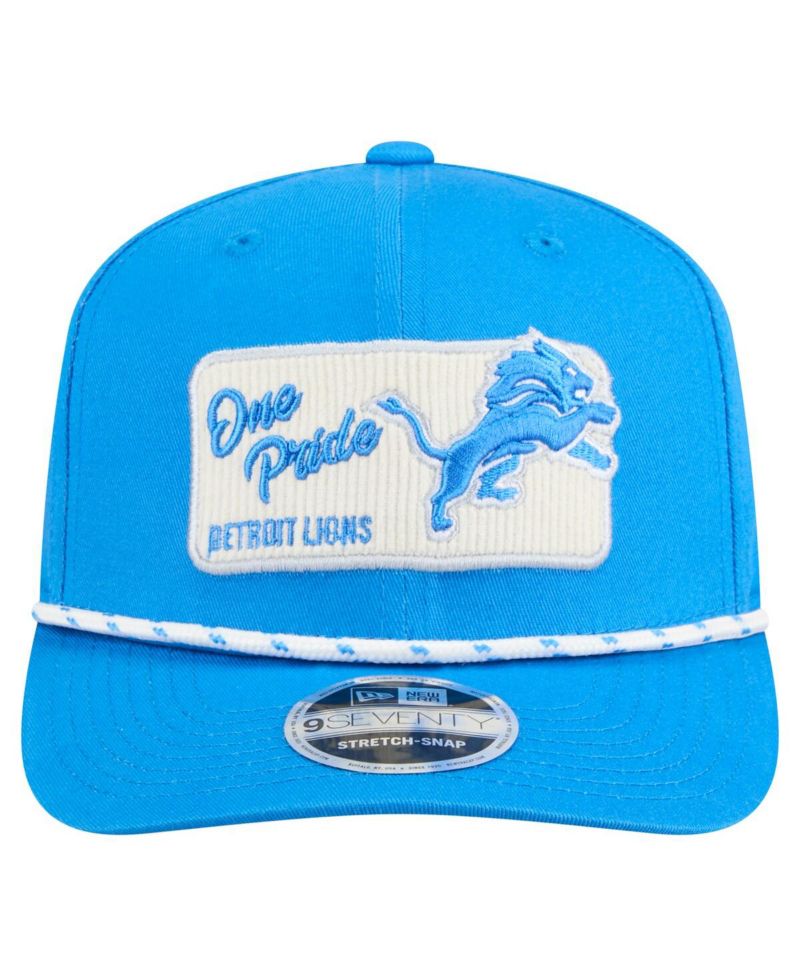 Men's Blue Detroit Lions Chant 9SEVENTY Stretch-Snap Hat