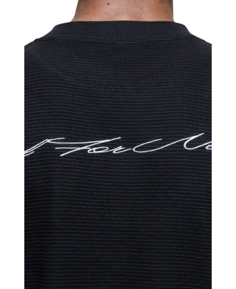 Men's Scribble Long-Sleeve Waffle T-Shirt