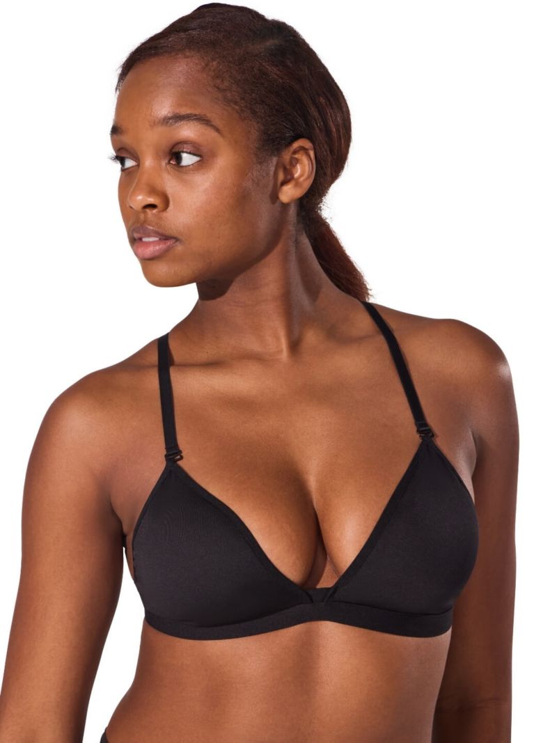 Women's Clear Neck Back Bra