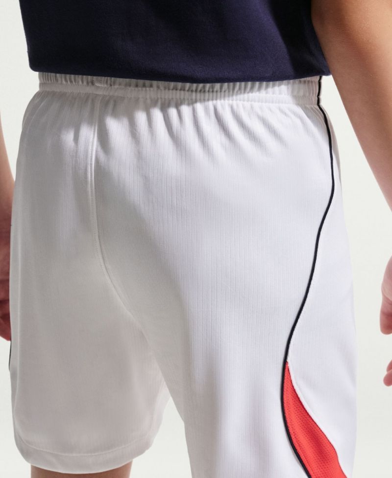 Big Boys and Girls White England National Team 2026 Home Stadium Replica Shorts