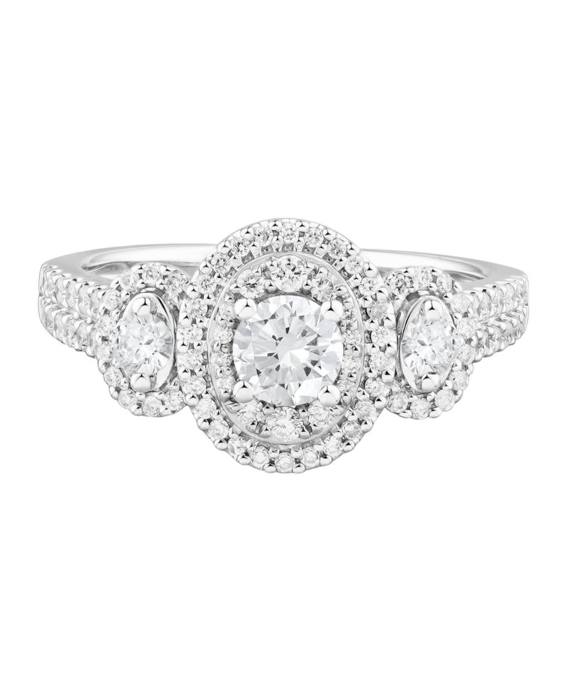 Macy's Diamond Engagement Ring (1 ct. t.w.) in 10k White Gold