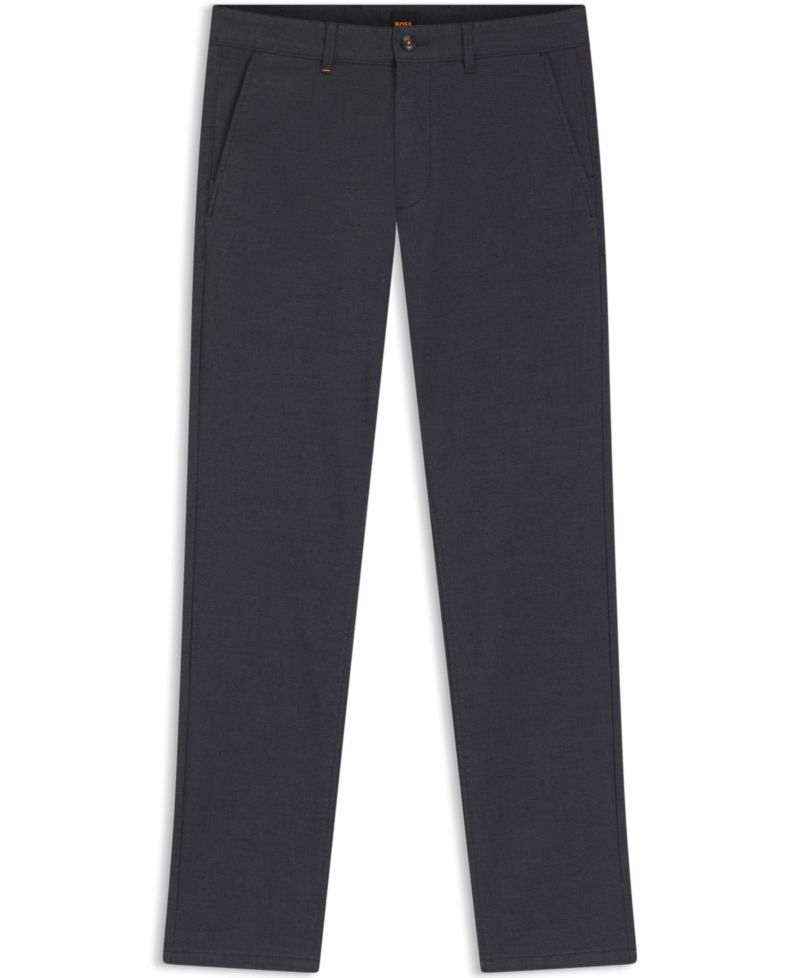 Men's Patterned Stretch Fabric Slim-Fit Pants
