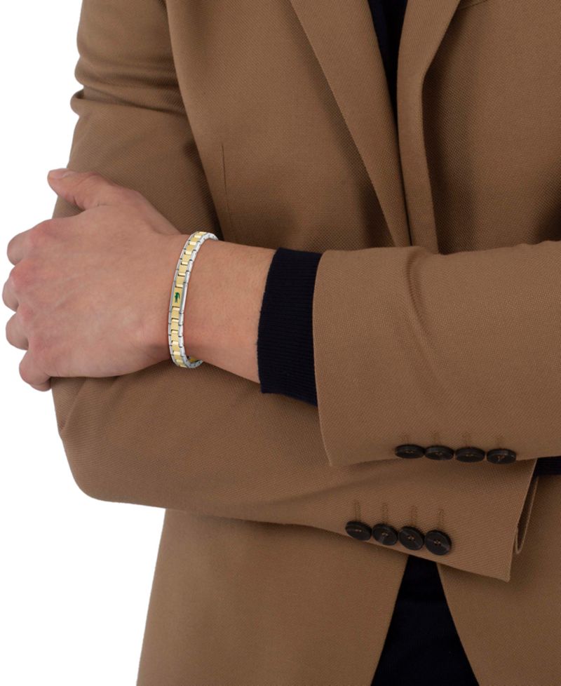 Men's Metropole Edge Two-Tone Stainless Steel Bracelet