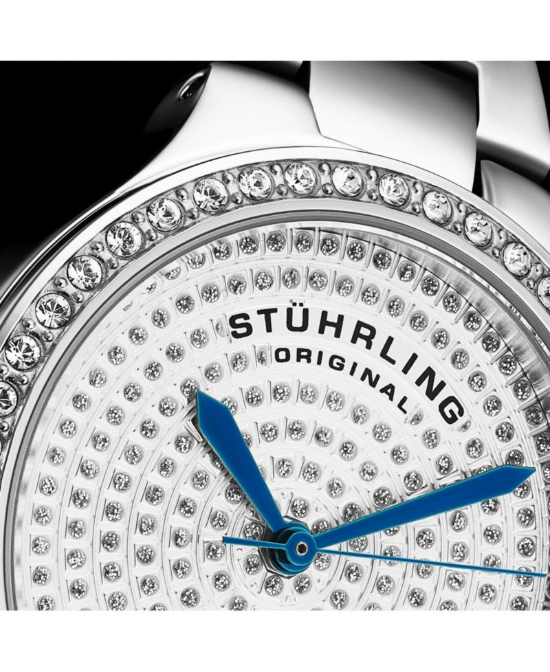 Women s Symphony 683 32mm Quartz Watch, Swarovski Crystal Bezel, Stainless Steel Bracelet, 50M Water Resistant