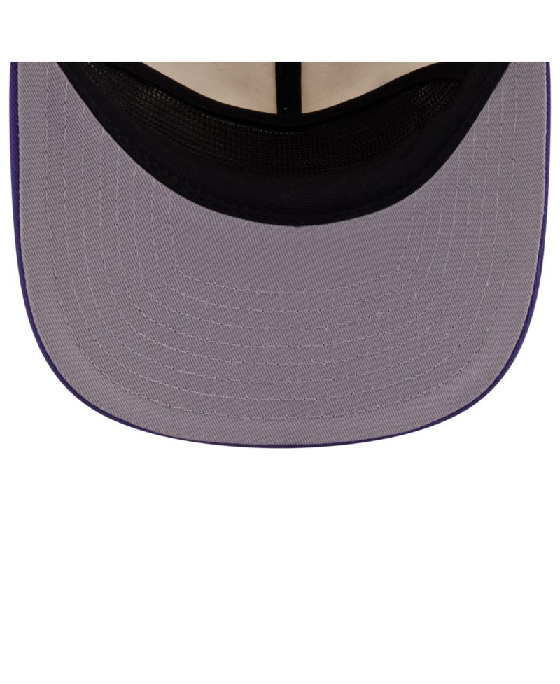 Men's Purple Los Angeles Lakers Layered Patch 19TWENTY Adjustable Hat