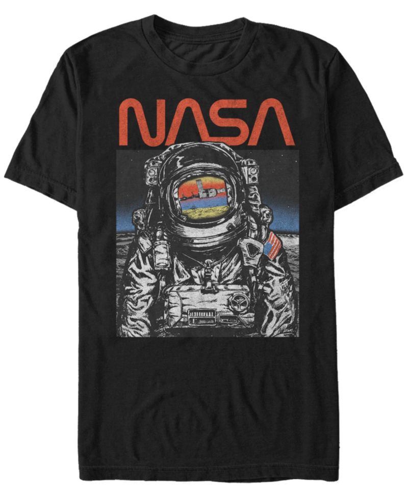 NASA Men's Astronaut Poster Short Sleeve T- shirt