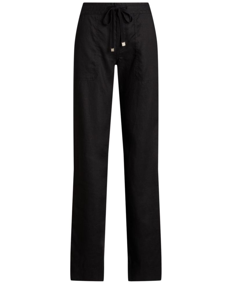 Petite Wide-Leg Linen Pants