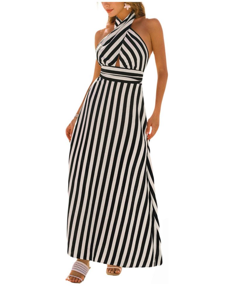 Women's It’s Showtime Striped Maxi Beach Dress