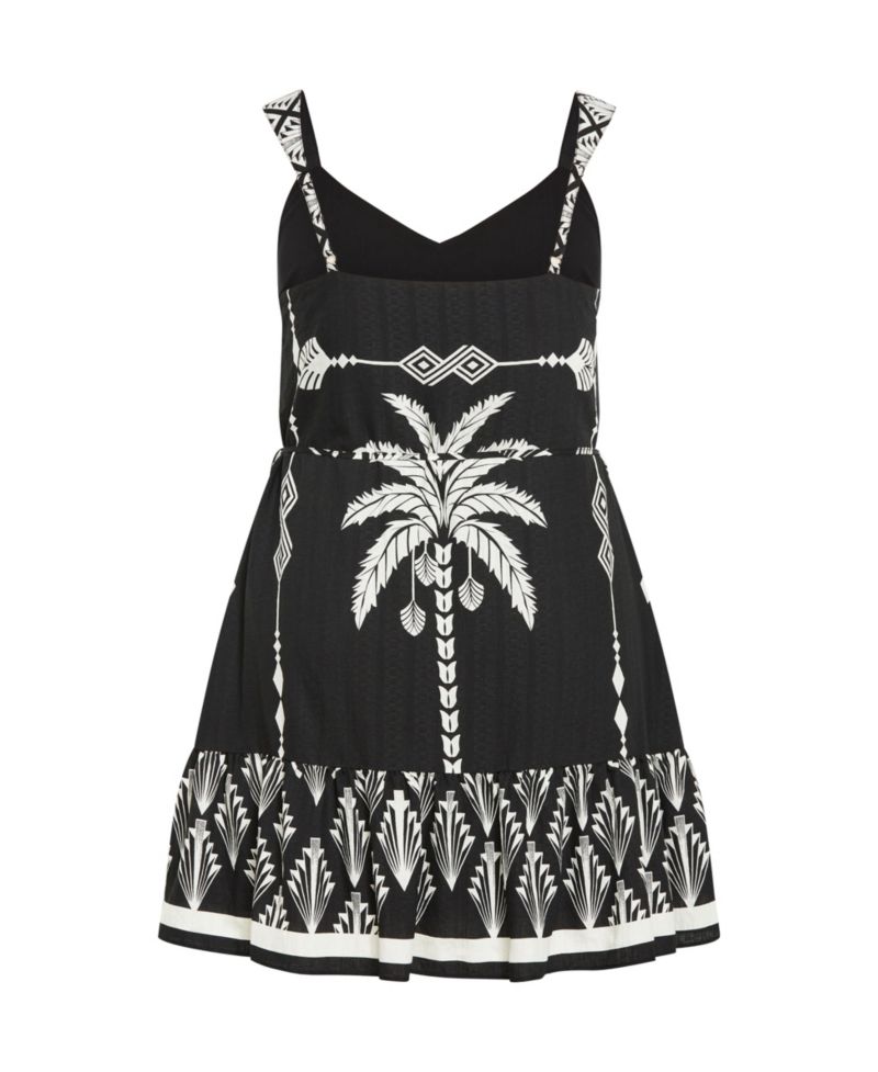 Women's Peta Border Print Dress