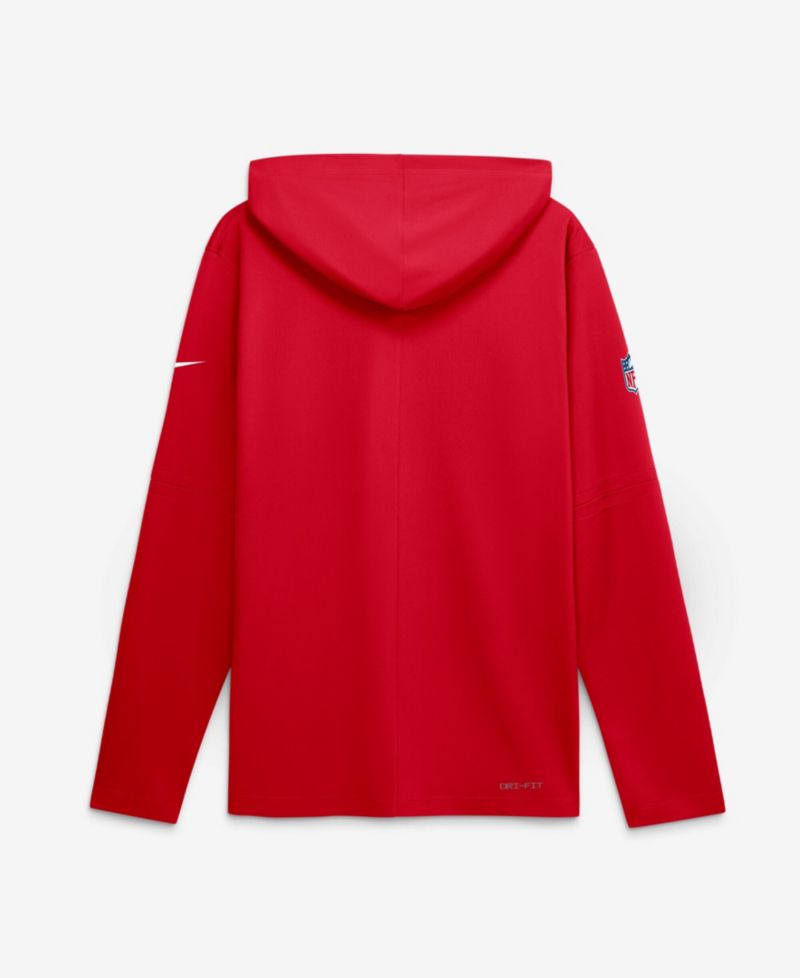 Men's Red Kansas City Chiefs Big & Tall Dri-FIT Hooded Long Sleeve T-Shirt