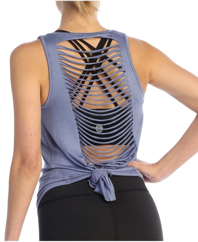Get Shredded Laser Cut Open Back Tank