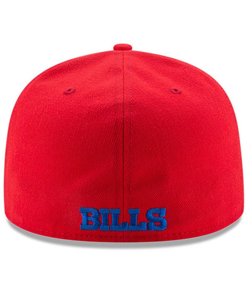 Men's Red Buffalo Bills Omaha 59FIFTY Fitted Hat