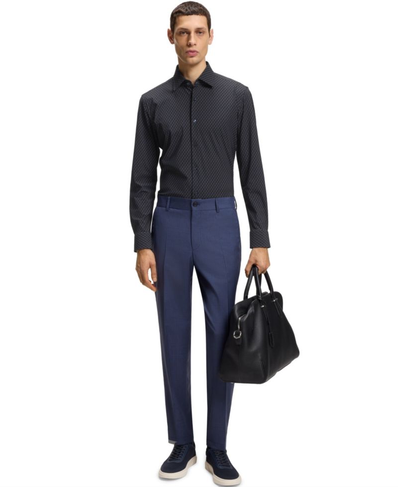 Men's Performance-Stretch Slim-Fit Dress Shirt