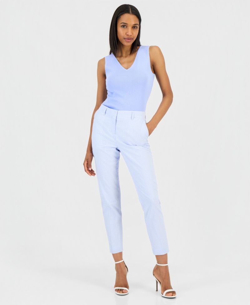ASL Petite Mid-Rise Ankle Length Pants