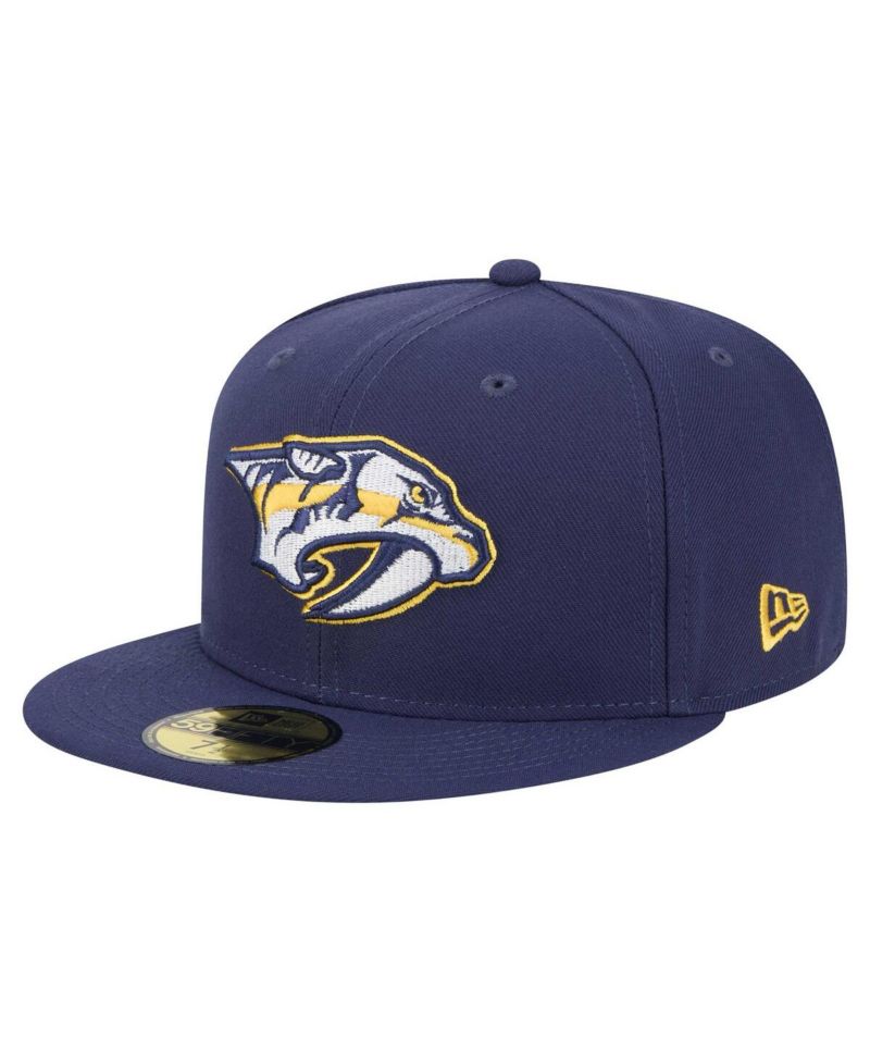 Men's Navy Nashville Predators Core 59FIFTY Fitted Hat