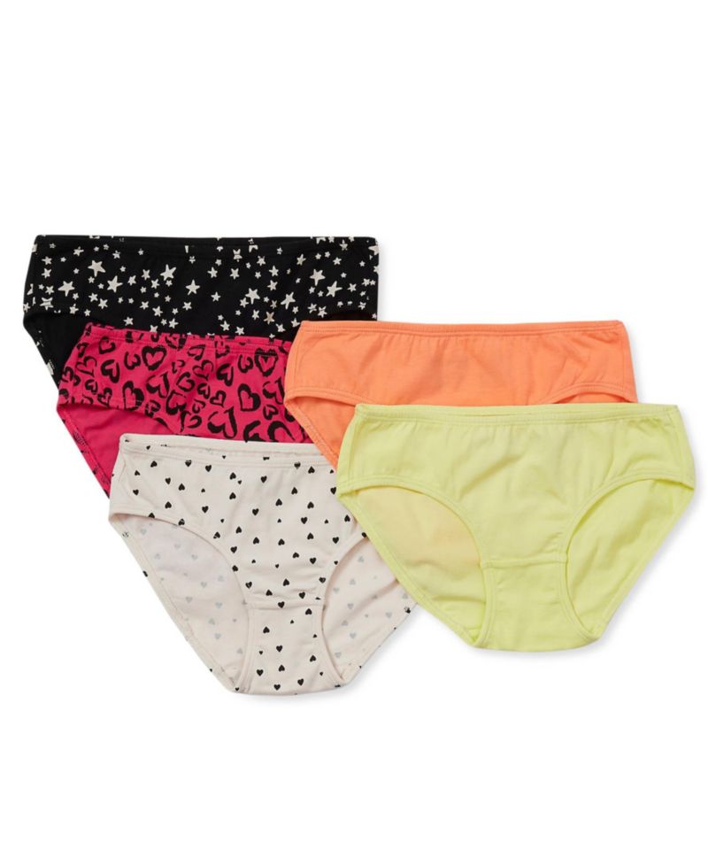 Girls Hipster Underwear Panties 5 Pack
