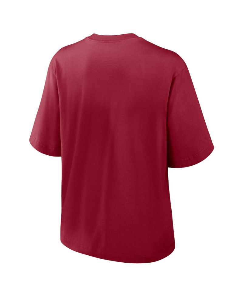 Women's Crimson Oklahoma Sooners Boxy Legacy Established T-Shirt