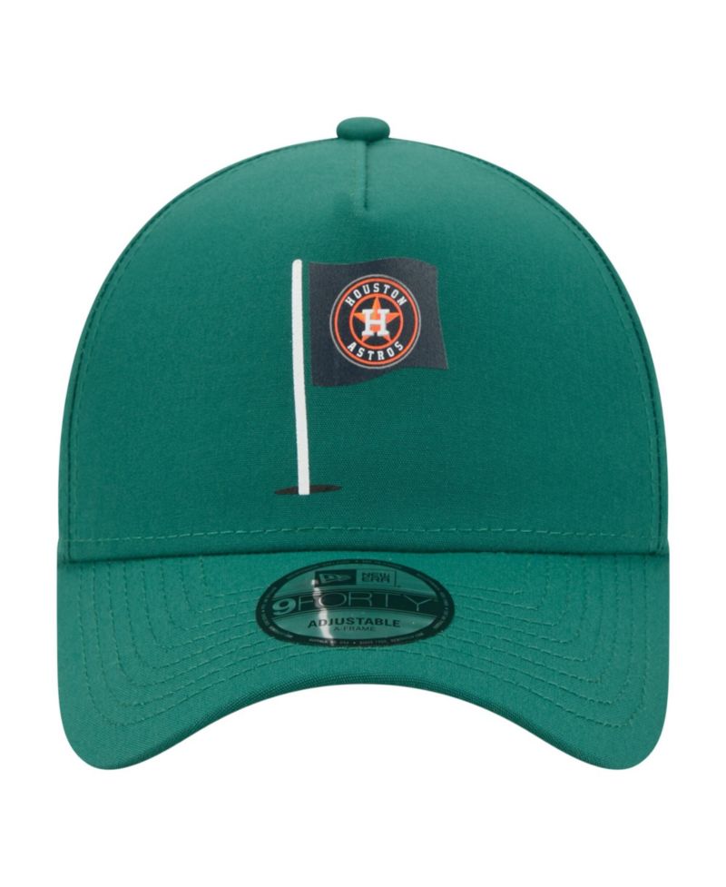 Men's Green Houston Astros Pin Seeker 9FORTY A-Frame Adjustable Hat